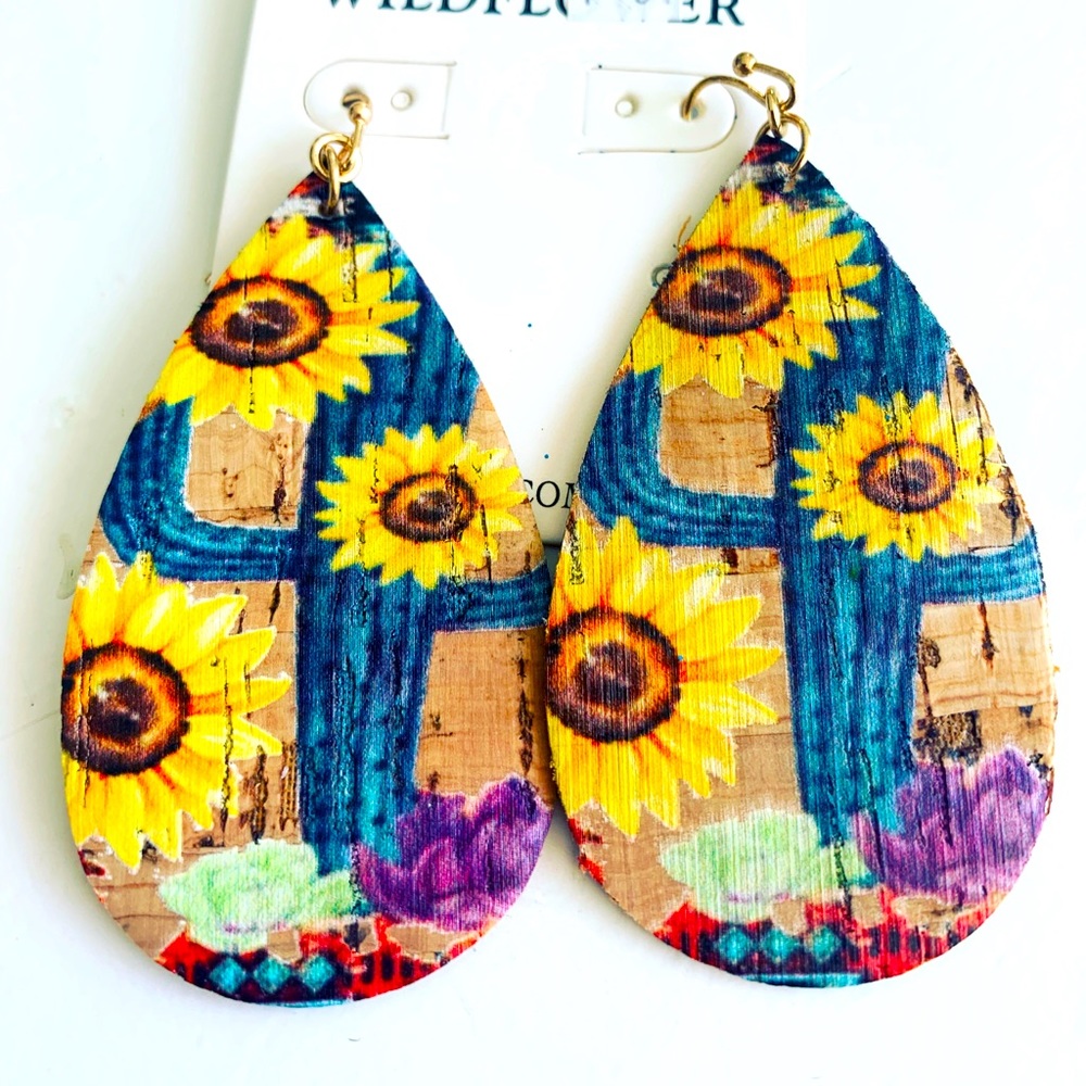 Sunflower earrings
